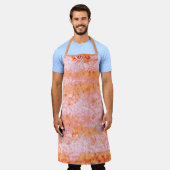 Faux-zalmleder, gebroken wit schort (Gedragen)