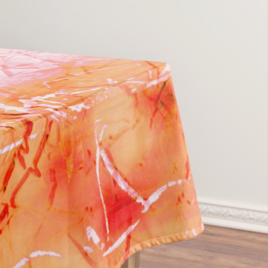 Faux-zalmleder, gebroken wit tafelkleed (Voorbeeld)