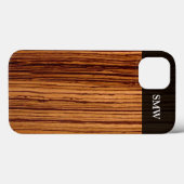 Faux Zebra Hout Grain Aangepast aangepast Case-Mate iPhone Case (Achterkant (horizontaal))