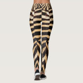 Faux Zebra Huid-Leggings Leggings (Achterkant)