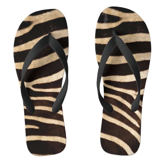 Faux Zebra HuidTeenslippers Teenslippers (Voetbed)