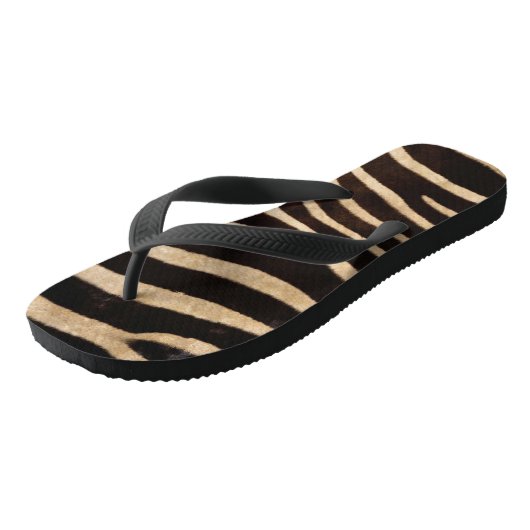 Faux Zebra HuidTeenslippers Teenslippers (Schuin)