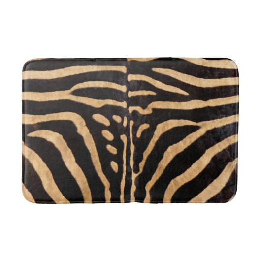 Faux Zebra Skin Bathroom Mat (Voorkant)