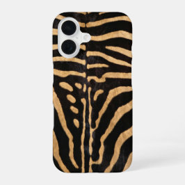 Faux Zebra Skin iPhone 16 Hoesje