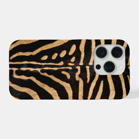 Faux Zebra Skin iPhone Hoesje (Achterkant horizontaal)