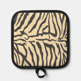 Faux Zebra Skin Oven Mitt Pannenlap