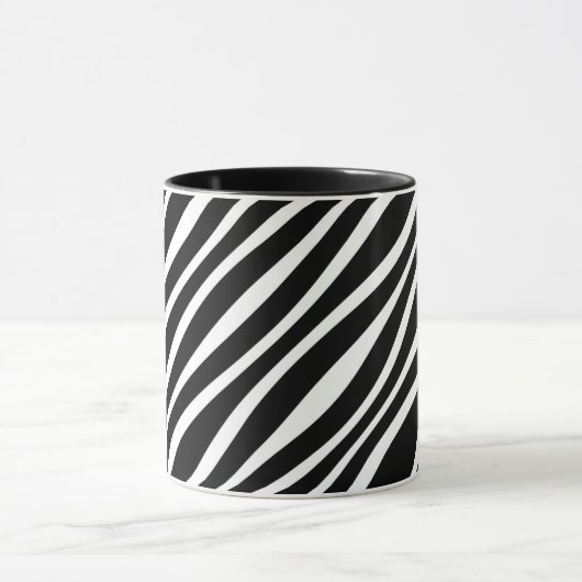 FAUX ZEBRA STRIPE BOLD PRINT MOK (Midden)