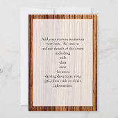 Faux Zebrawood Woodgrain Executive Kaart (Achterkant)