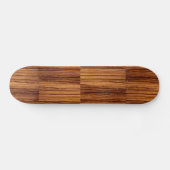 Faux Zebrawood Woodgrain Executive Skateboard (Horizontaal)