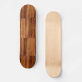 Faux Zebrawood Woodgrain Executive Skateboard (Voorkant)