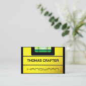 Faux-zeepbellenmeter Visitekaartje (Staand voorkant)