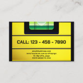 Faux-zeepbellenmeter Visitekaartje (Achterkant)