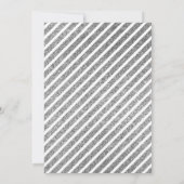 Faux Zilver Glitter Sterren Blauw Moslim Bruiloft Kaart (Achterkant)