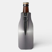 Faux zilveren metalen blik of flessenhouder aangep flesjeskoeler (Fles Achterkant)
