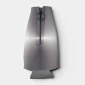 Faux zilveren metalen blik of flessenhouder aangep flesjeskoeler (Achterkant)