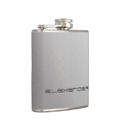 Faux zilveromhulsel met aangepaste gegraveerde naa heupfles (Rechts)