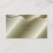 Faux zilverroestvrij staal visitekaartje (Achterkant)