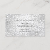 FAUX zilversequine Visitekaartje (Achterkant)