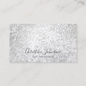 FAUX zilversequine Visitekaartje (Voorkant)