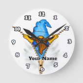 Faux Zipper Gnome Ronde Klok (Voorkant)