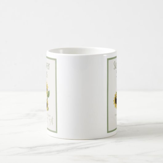 Faux - Zonnebloemzaadverpakking - Mok door middel (Center)