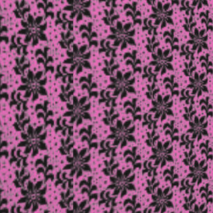 Faux Zwart Kant Fishnet Bloemen Custom Kleur Roze Behang