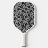 Faux Zwart Kant Rozen Visnet Pickleball Paddle (Achterkant)