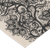 Faux Zwart Kant Tafelkleed (Hoek)