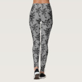 Faux zwart kant visnet Leggings Elegant ontwerp (Achterkant)