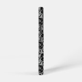 Faux zwart kant visnet samsung galaxy hoesje (Rechterkant)