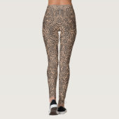 Faux Zwart Lace Fishnet Romantische Leggings (Achterkant)