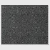 Faux zwart leder cadeaupapier (Vlak)
