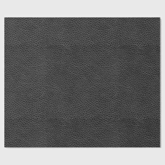 Faux zwart leder cadeaupapier (Vlak)