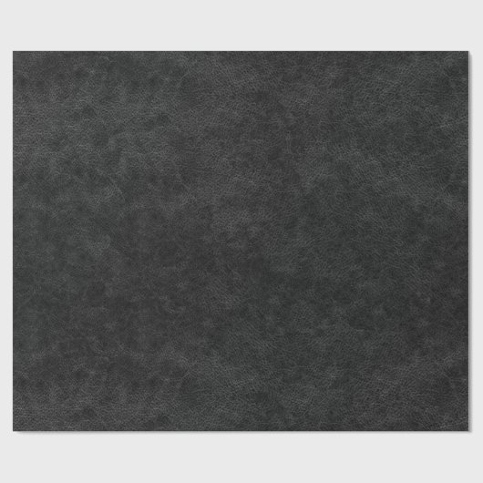 Faux zwart leder cadeaupapier (Vlak)