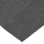 Faux zwart leder korte tafelloper (Hoek)