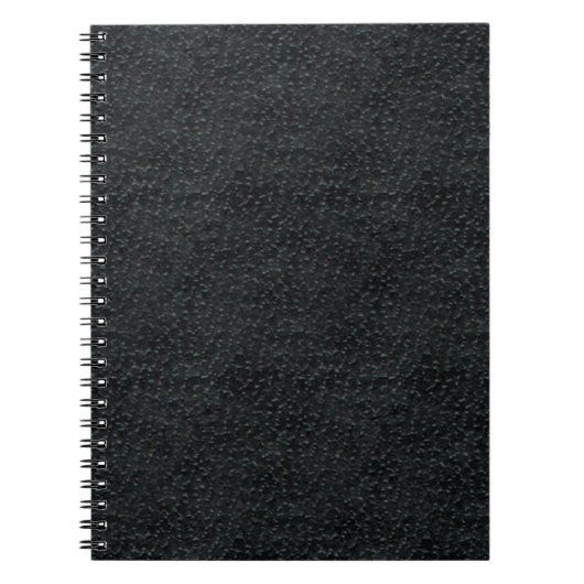 Faux zwart leder notitieboek (Voorkant)