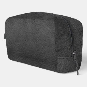 Faux zwart leder toilettasje