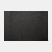 Faux zwart lederen Vaderdag cadeau Deurmat (Voorkant)