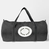 Faux zwart leer met Logo Plunjezak (Voorkant)