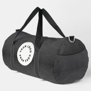 Faux zwart leer met Logo Plunjezak