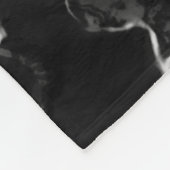 Faux Zwart Marmer Look Custom Pet Fotosjabloon Fleece Deken (Hoek)