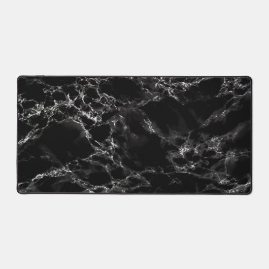 Faux zwart marmer ontwerp bureaumat (Voorkant)