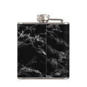 Faux zwart marmeren kolf heupfles (Achterkant)