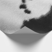 Faux zwarte en witte Koeienhuid. Cadeaupapier (Hoek)