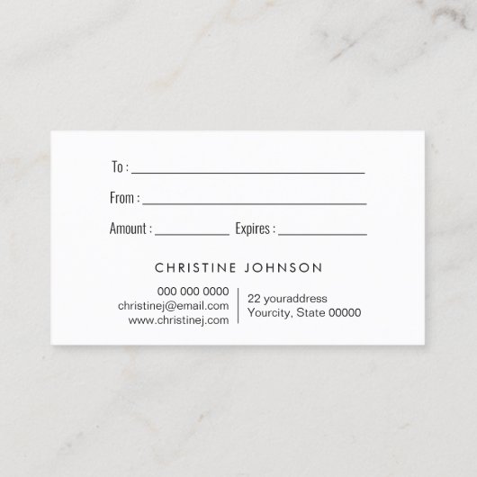 faux zwarte glitterdruppels visitekaartje (Achterkant)