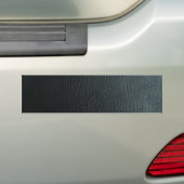 Faux zwarte lederen textuur bumpersticker (Op auto)