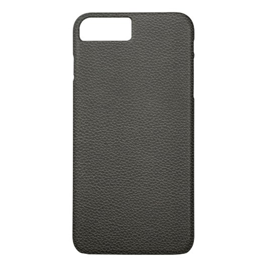 Faux zwarte lederen textuur Case-Mate iPhone case (Achterkant)