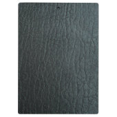 Faux zwarte lederen textuur klembord (Achterkant)