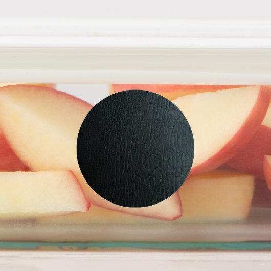 Faux zwarte lederen textuur labels (Aangebracht)