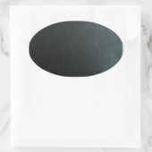 Faux zwarte lederen textuur ovale sticker (Tas)